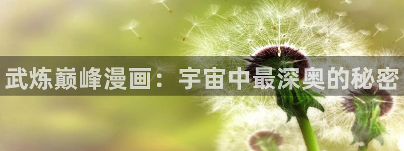 51漫画漫画在线阅读免费：武炼巅峰漫画：宇宙中最深奥的秘密